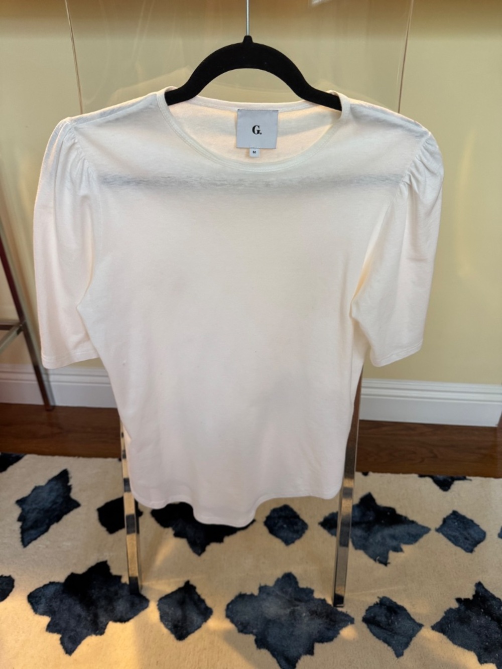 Goop G. Label Puffed Sleeve Tee "The Jordan Tee" Sz S